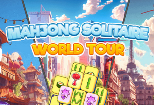 Juego Solitario Mahjong: Gira mundial  en línea