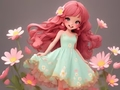 Juego Libro para colorear: vestido de flores  en línea