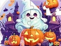 Juego Rompecabezas: Fantasma lindo de Halloween  en línea