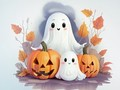 Juego Libro para colorear: Fantasmas de Halloween  en línea