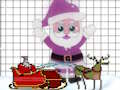 Juego Papá Noel para colorear fácil  en línea