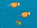 Juego La puñalada de pescado se hace grande  en línea
