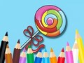Juego Libro para colorear: piruleta  en línea