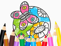 Juego Libro para colorear: mariposa con flor  en línea
