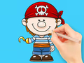 Juego Libro para colorear: Pirata  en línea