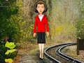Juego Chica escapa de la vía del tren  en línea