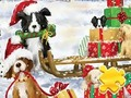 Juego Rompecabezas: Perros navideños  en línea
