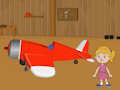 Juego Niña escapó en avión  en línea