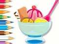 Juego Libro para colorear: helado  en línea