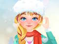 Juego Rubia Sofía: maquillaje de invierno  en línea