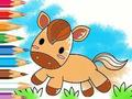 Juego Libro para colorear: Caballo corriendo  en línea