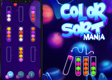 Juego Manía de clasificación por colores  en línea