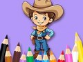 Juego Libro para colorear: vaquero  en línea