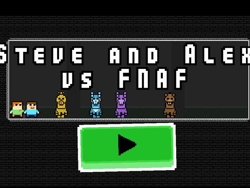 Juego Steve y Alex contra Fnaf  en línea