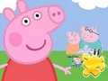 Juego Rompecabezas: Peppa con la familia  en línea