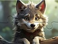 Juego Rompecabezas: Lobo sonriente  en línea