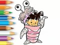 Juego Libro para colorear: Chica disfrazada de monstruo  en línea