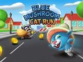 Juego Carrera de gatos con hongos azules  en línea