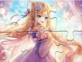 Juego Rompecabezas: Niña Gato  en línea
