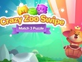 Juego Rompecabezas Crazy Zoo Swipe Match 3  en línea