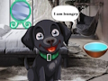 Juego Alimentar al perro negro hambriento  en línea