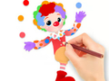 Juego Libro para colorear: Payaso divertido  en línea