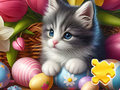 Juego Rompecabezas: Gato de Pascua  en línea