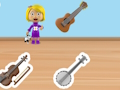 Juego Mundo de Alicia Formas de instrumentos musicales.  en línea