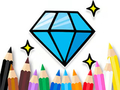 Juego Libro para colorear: Diamante brillante  en línea