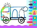 Juego Dibujo de niño pequeño: Ambulancia  en línea