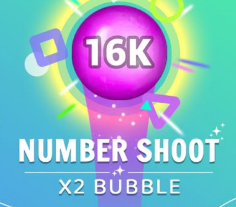 Juego Disparo numérico x 2 burbujas  en línea