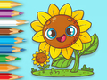 Juego Libro para colorear: Girasoles  en línea