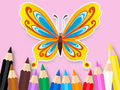 Juego Libro para colorear: Hermosa mariposa  en línea