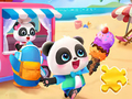 Juego Rompecabezas: Coche helado del Panda Bebé  en línea