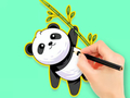 Juego Libro para colorear: Panda come bambú  en línea