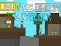 Juego Obby contra Bacon: MCSkyblock  en línea