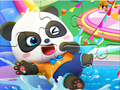 Juego Rompecabezas: Parque Acuático Bebé Panda  en línea