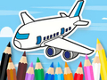 Juego Libro para colorear: Avión volador  en línea