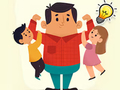 Juego Cuestionario para niños: ¿Qué sabes sobre el Día del Padre?  en línea