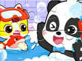 Juego Rompecabezas: Hora de la ducha del Panda Bebé  en línea