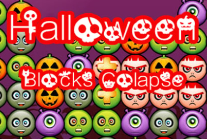 Juego Colapso del bloque de Halloween  en línea