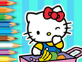 Juego Libro para colorear: Mercado de Hello Kitty  en línea