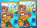 Juego Las sirenas encuentran las diferencias  en línea