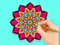 Juego Libro para colorear: Flor laberíntica  en línea