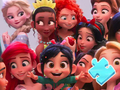 Juego Rompecabezas: Foto de familia de las princesas de Disney  en línea