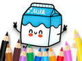 Juego Libro para colorear: Leche  en línea