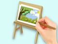 Juego Libro para colorear: tablero de dibujo Paysage  en línea
