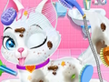 Juego Cuidado veterinario para mascotas con animales bebés  en línea