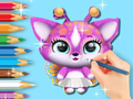 Juego Libro para colorear: lindos fluvsies  en línea