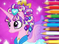 Juego Libro para colorear: Princesa Pony  en línea
